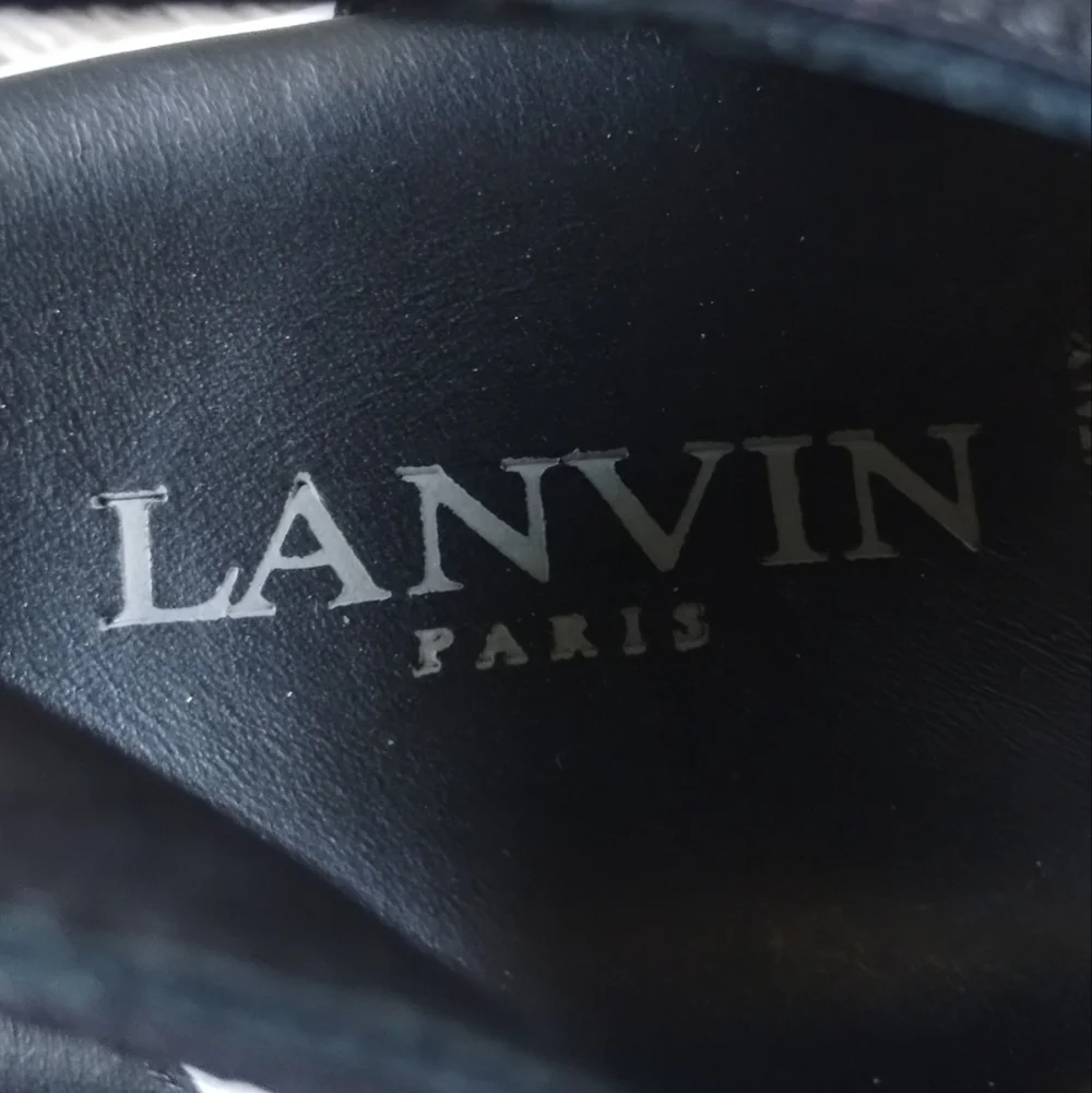 Lanvin Paris Black White Strappy Sandals Kids Size 30 US 12.5